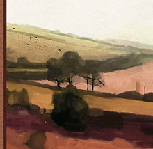 Mountains and Marsh Land