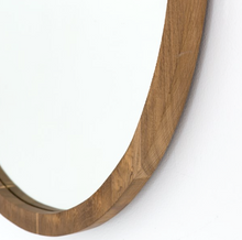 Harlie Round Wood Mirror