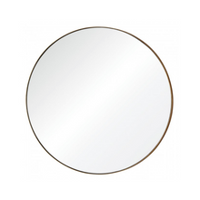 Round Gold Leaf Mirror