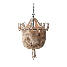 Metal and Wood Chandelier