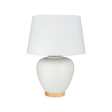 White Round Table Lamp