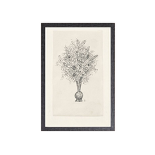 Black and White Flowers in Vase Art