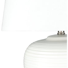 White Round Table Lamp