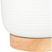 White Glazed Table Lamp