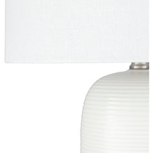 White Glazed Table Lamp